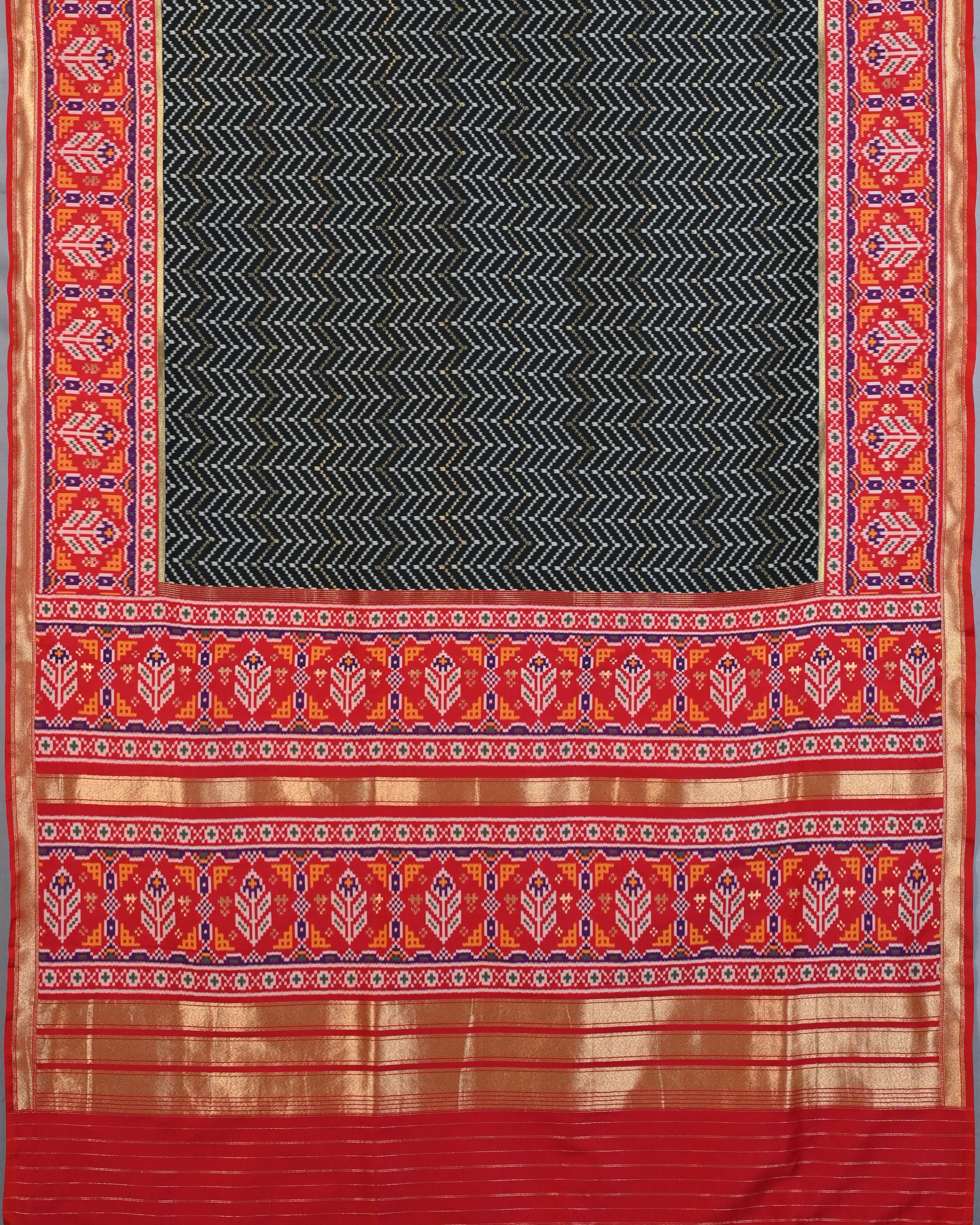 Banarasi Silk Black Patola Saree