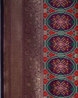 Banarasi Silk Purple Patola Saree
