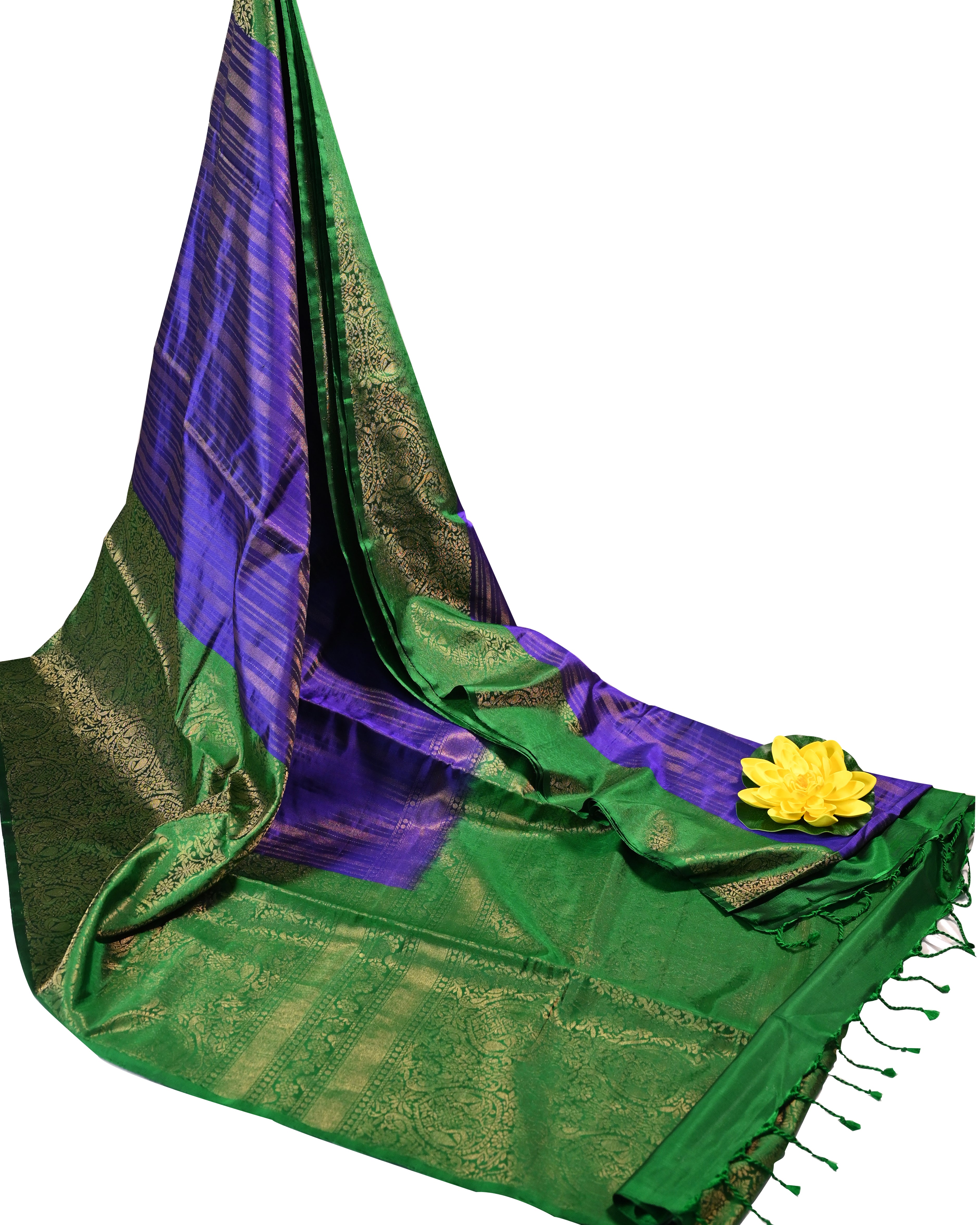 Coimbatore Soft Silk Purple Stripe Saree