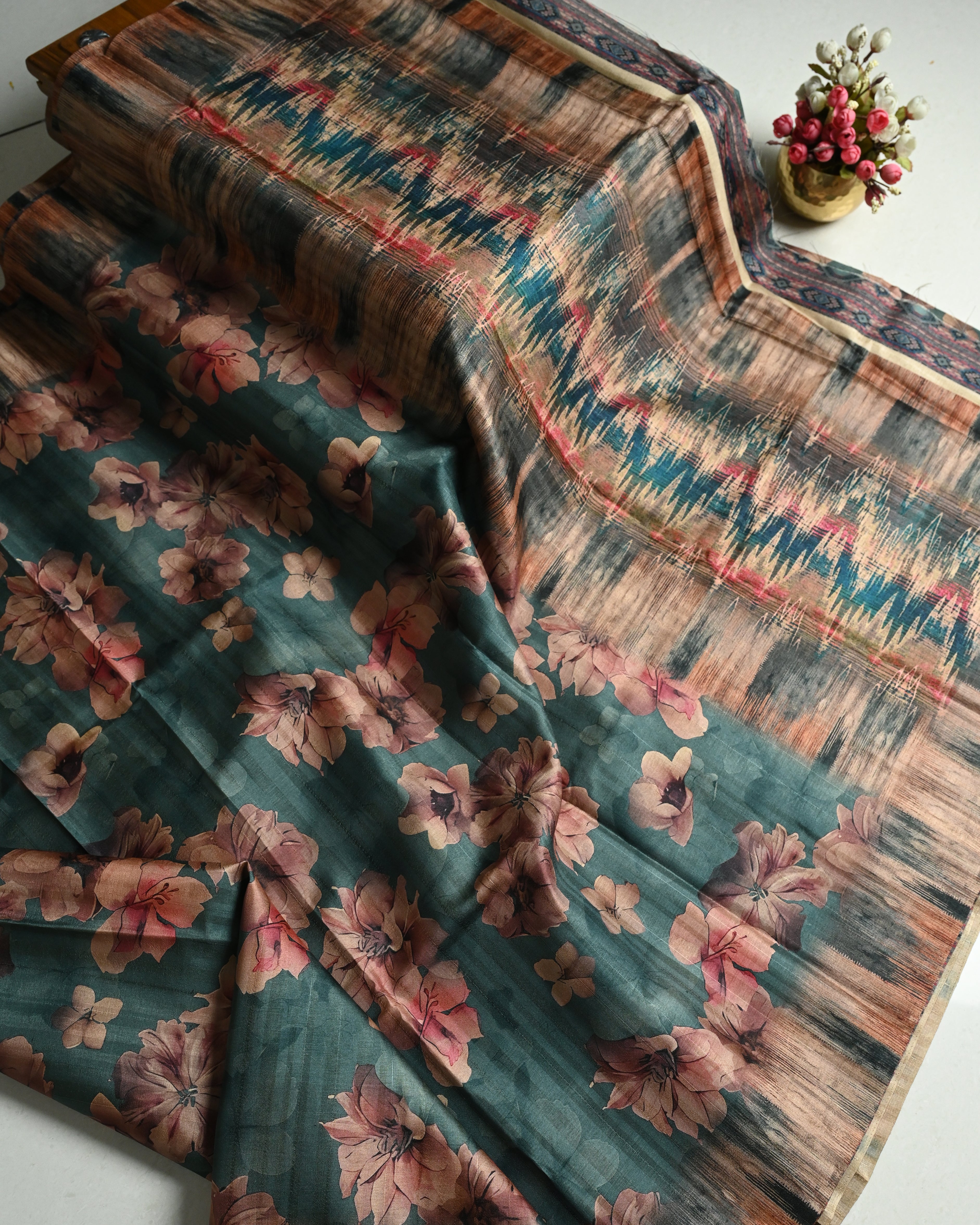 Kollam Digital Print Saree