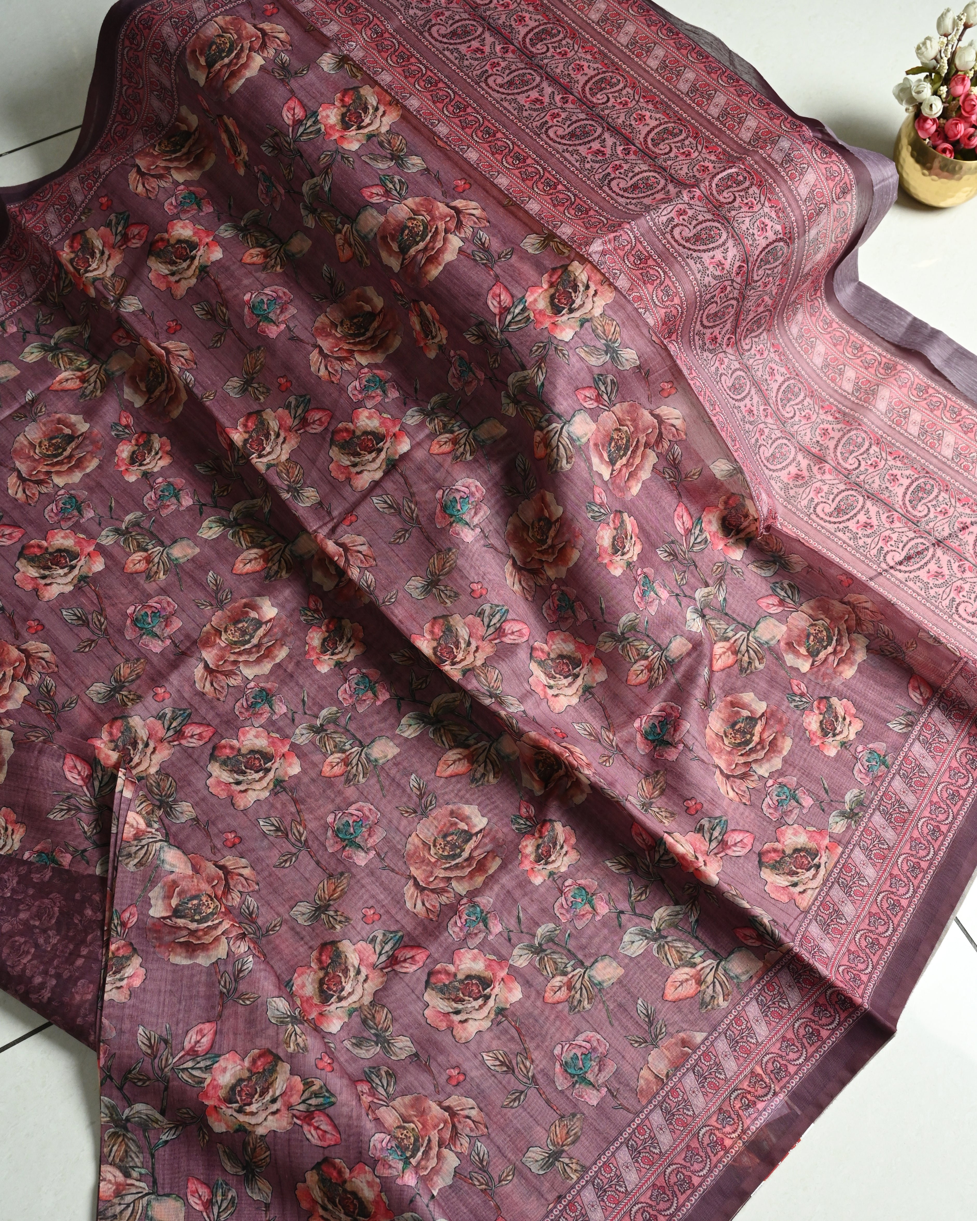 Kosa Digital Floral Print Saree