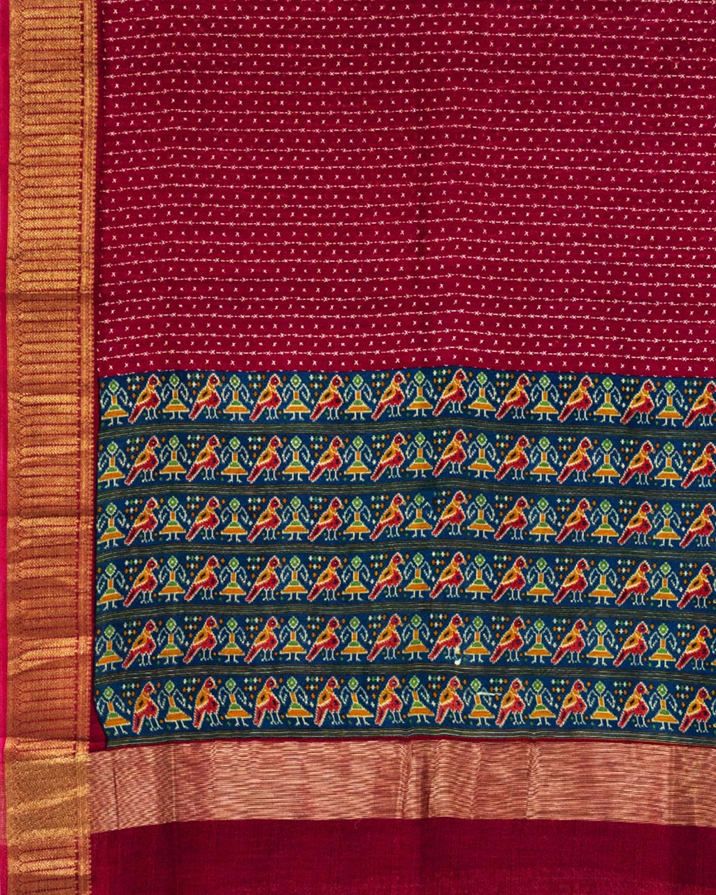 SachiparPrintDarkPinkStripeSareeGroup20Large