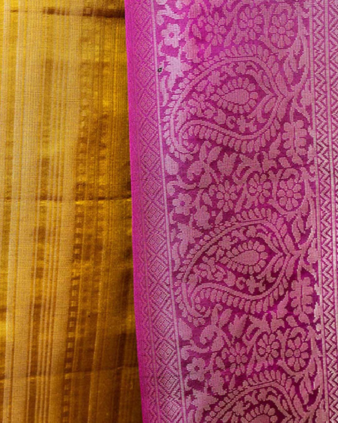 Soft Silk Silver Zari Yellow Saree - SiriSilks