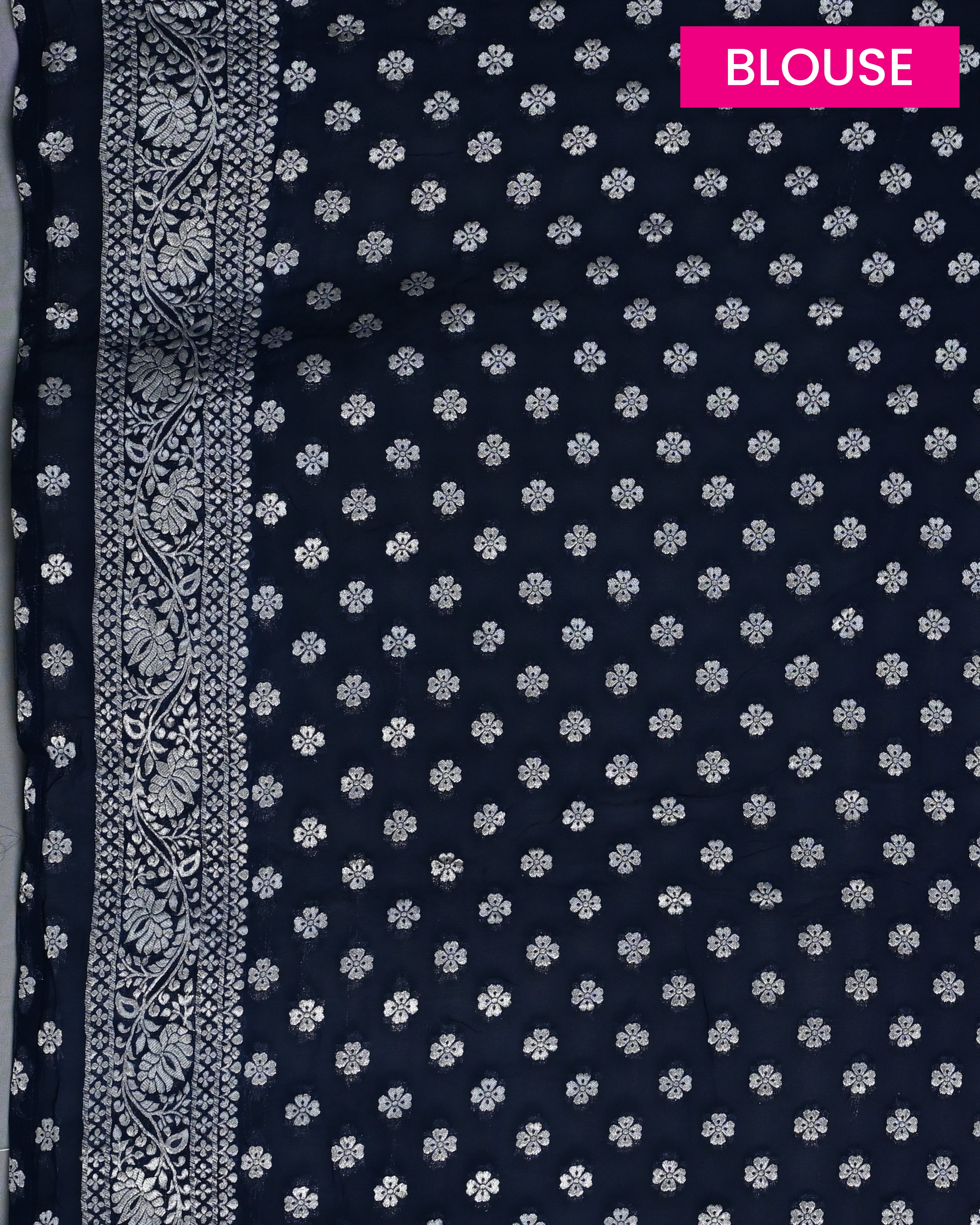 Banarasi Georgette Light Sea Green Buta Saree