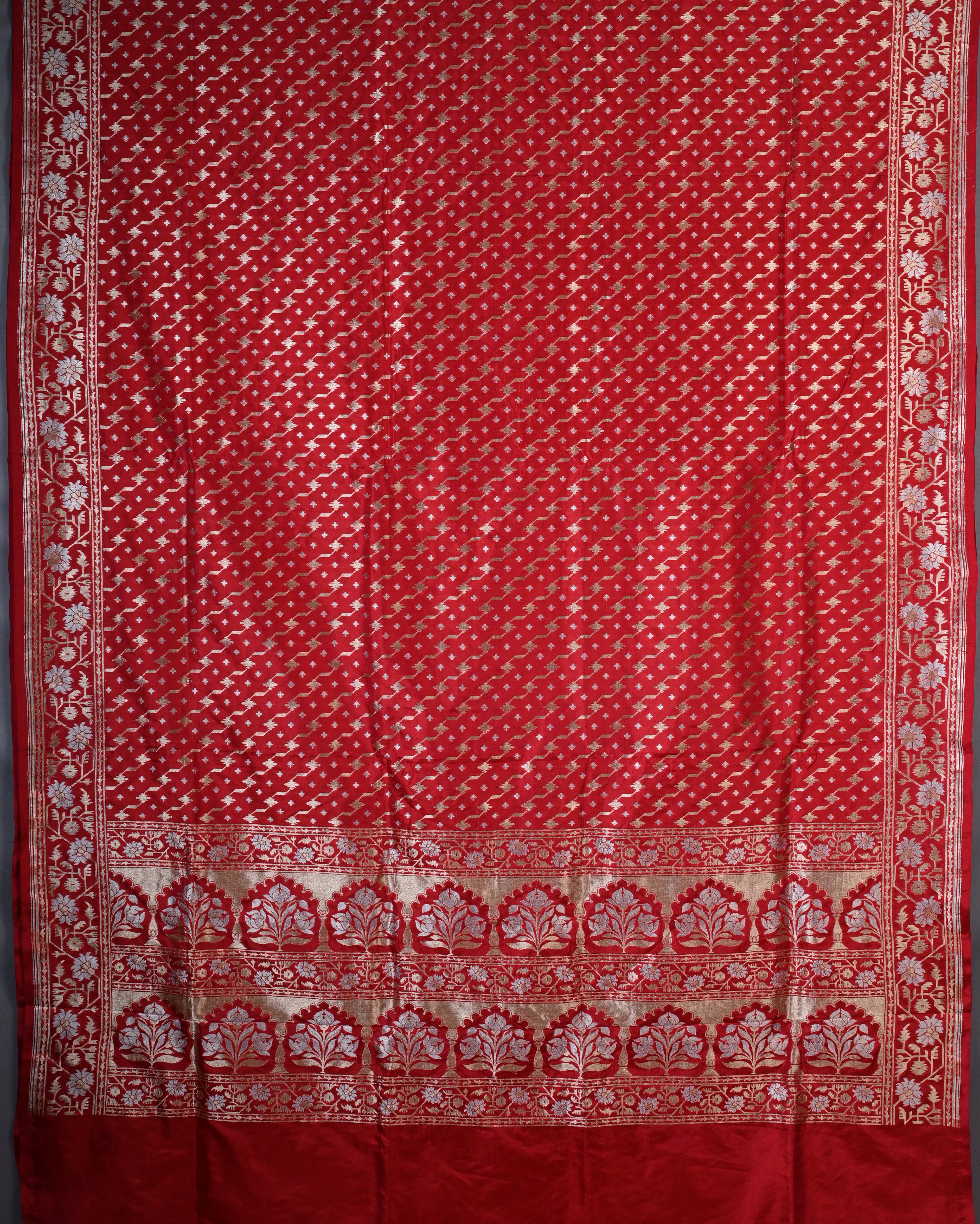 Banarasi Silk Chilly Red Saree