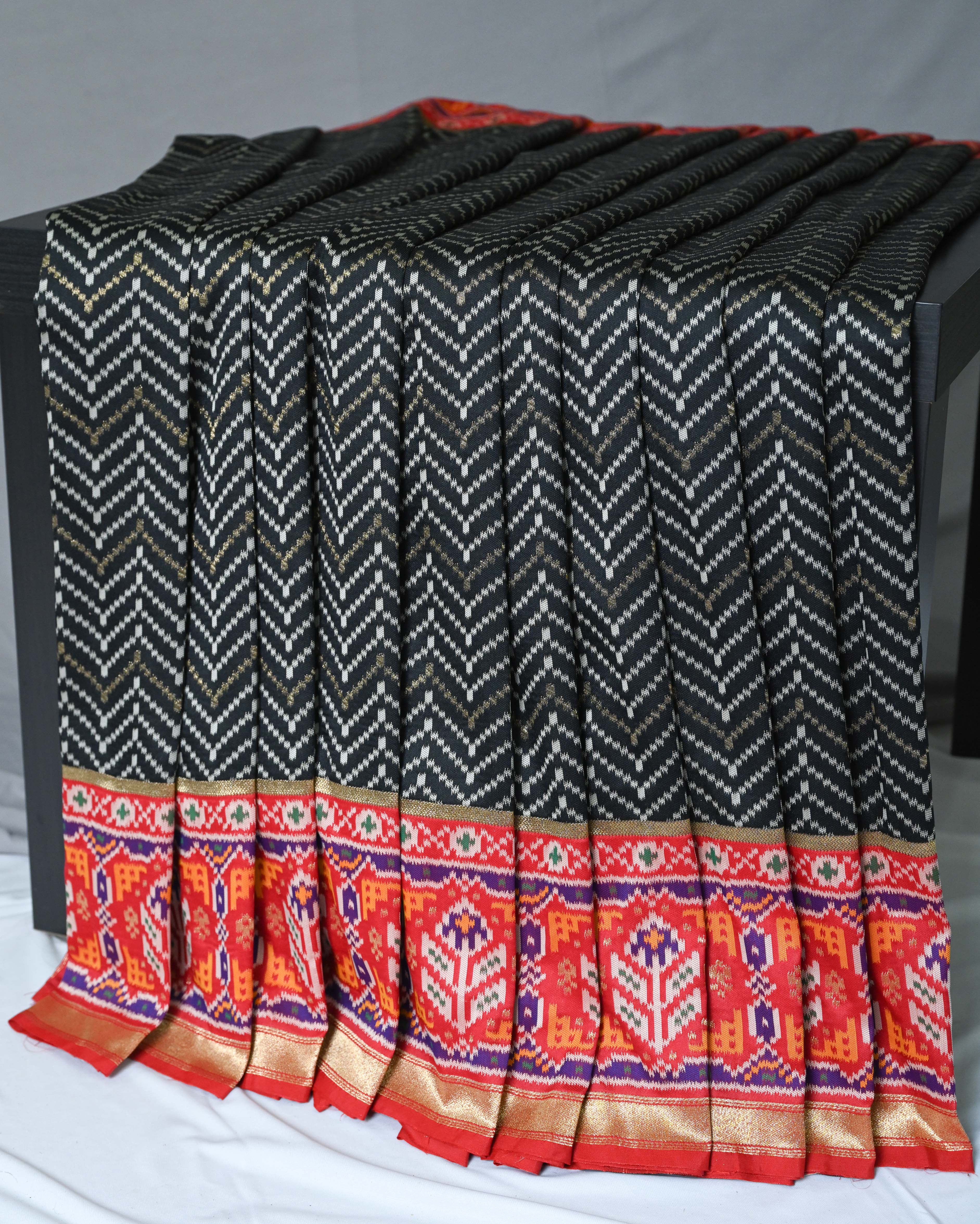 Banarasi Silk Black Patola Saree