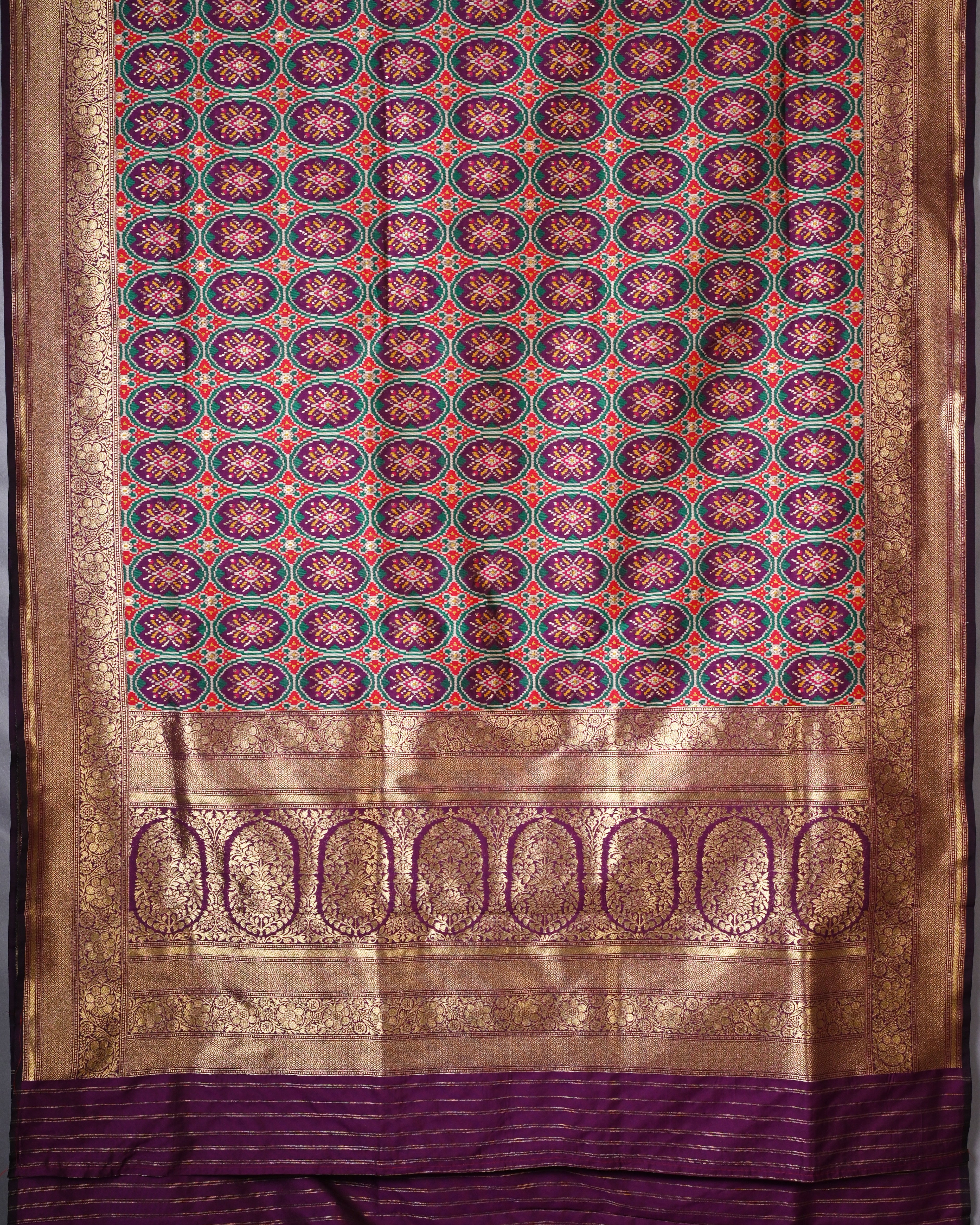 Banarasi Silk Purple Patola Saree