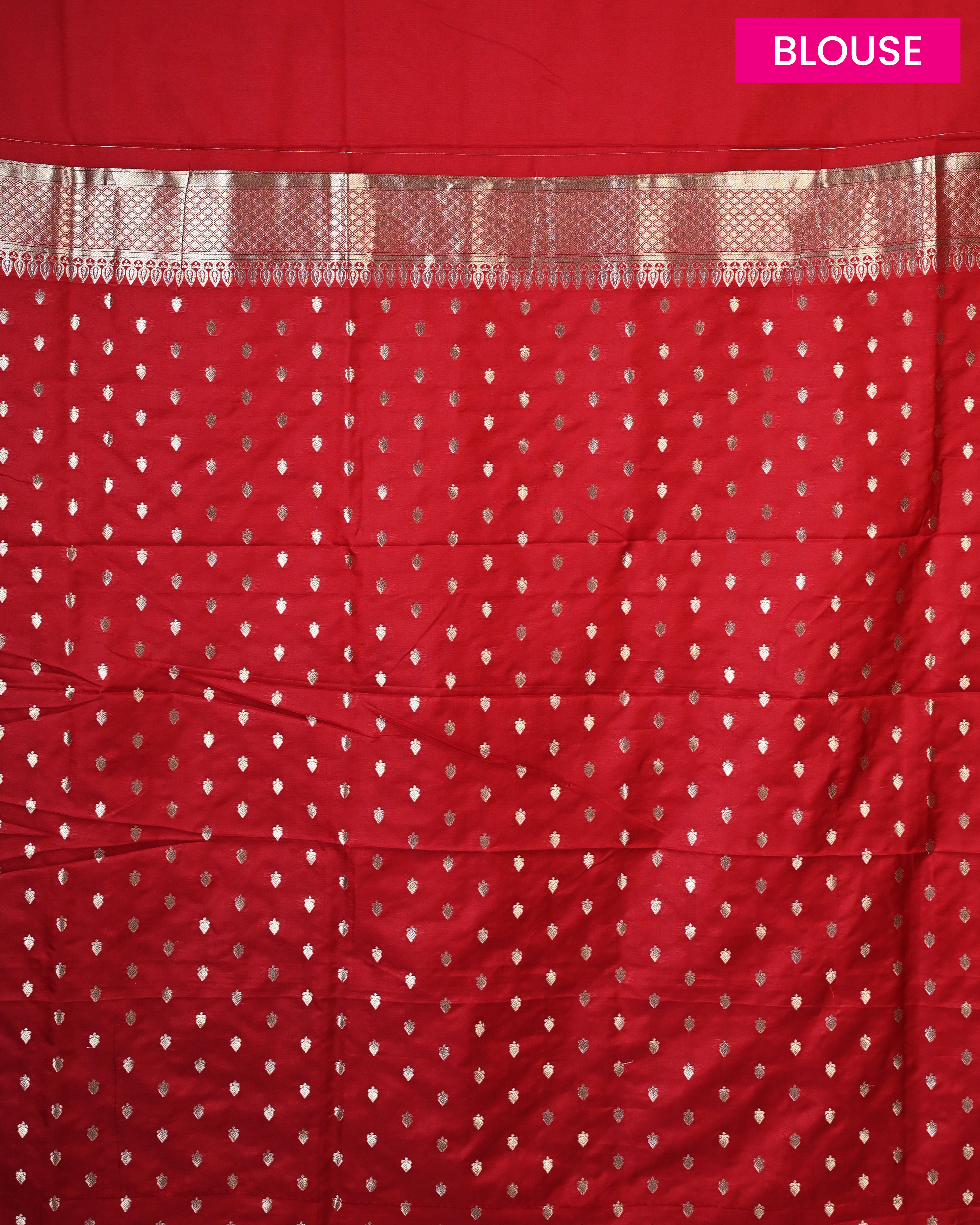 Banarasi Silk Red Buta Saree