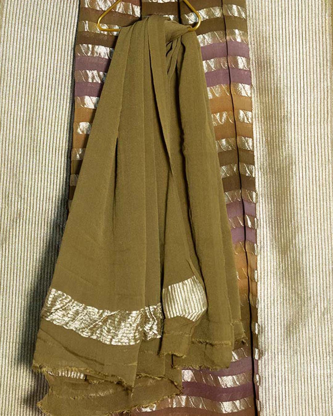 BanarasiGeorgetteStripemulticoloursaree