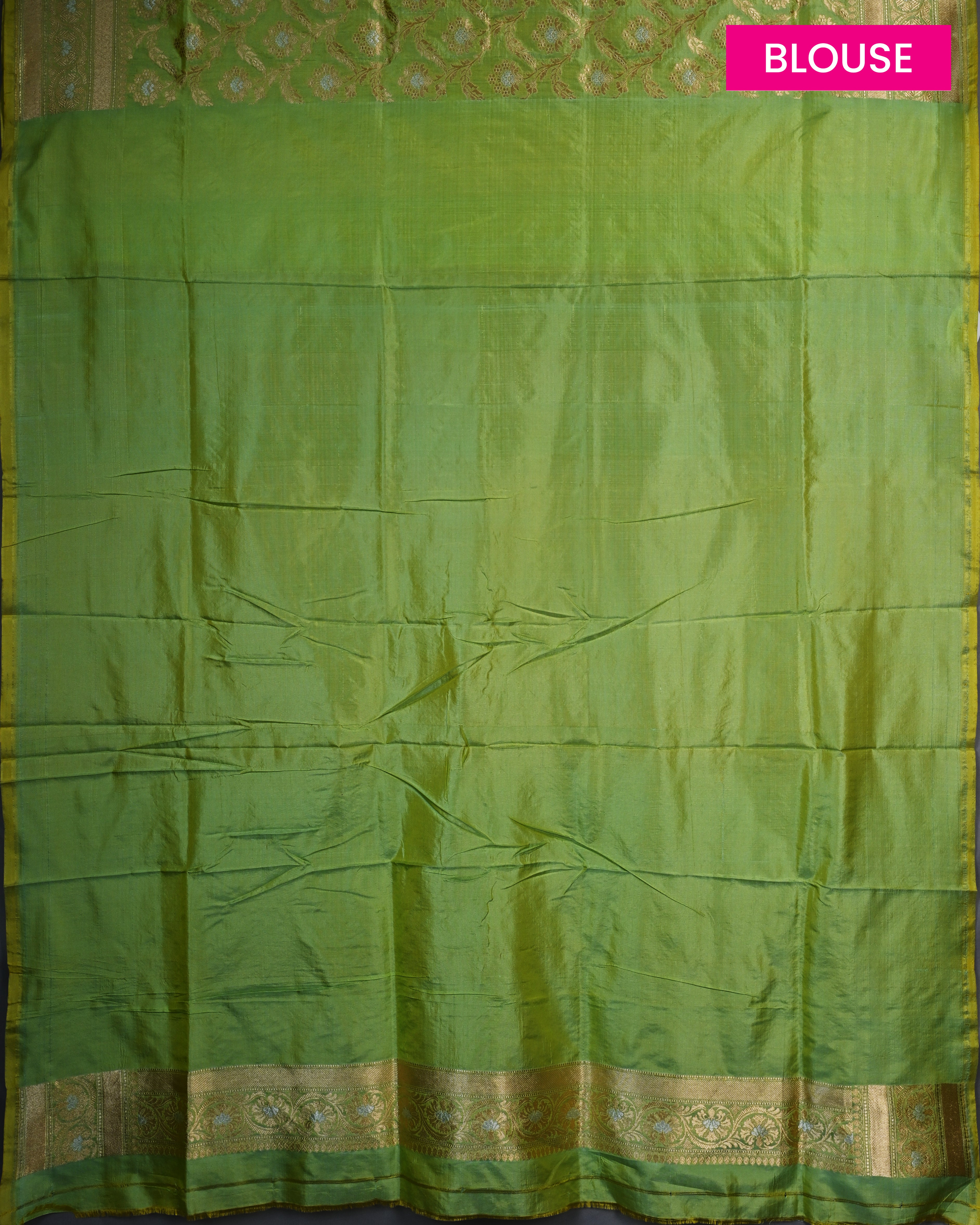 Banarasi Katan Silk Pastel Green Jaal Brocade Saree