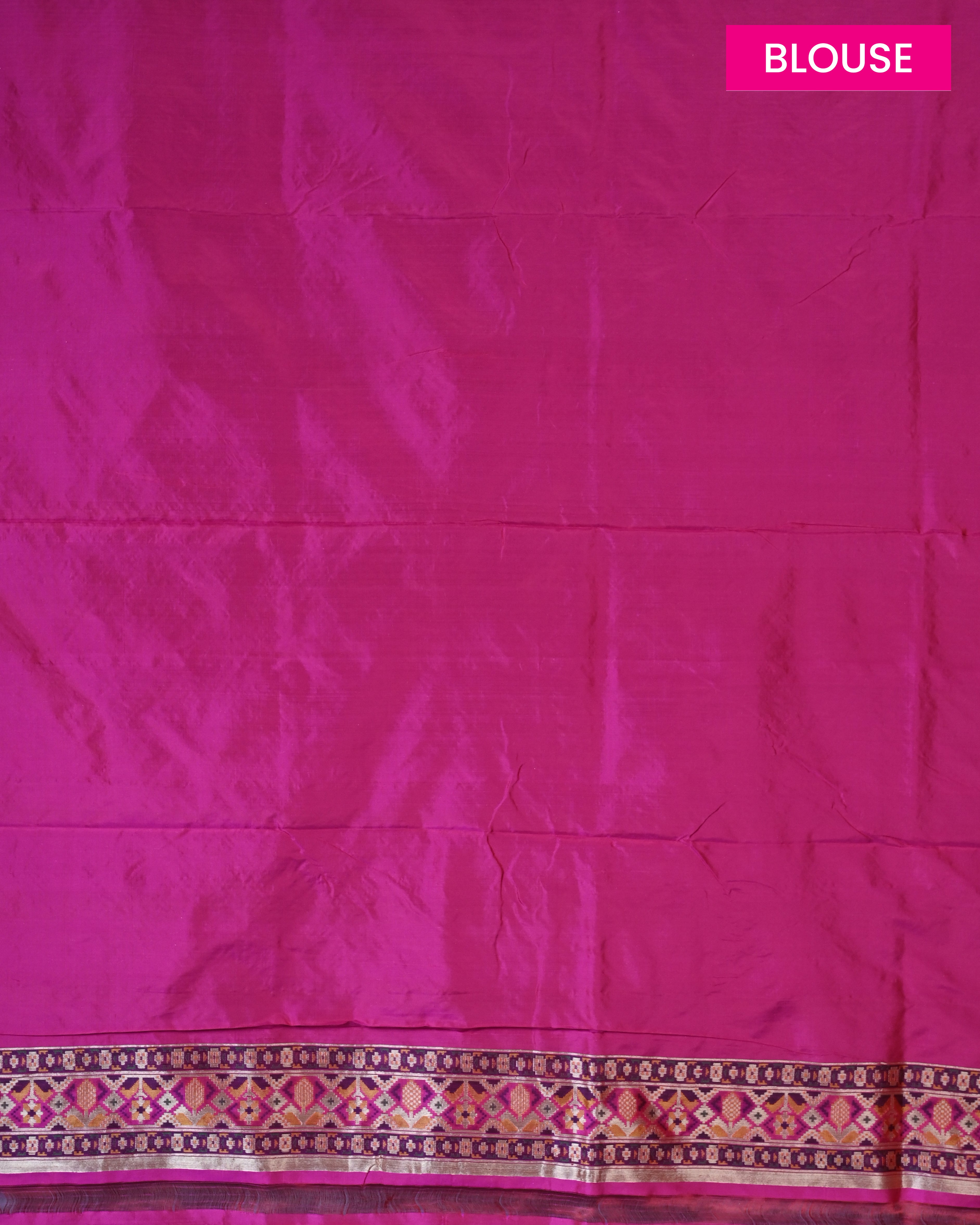 Banarasi Katan Silk Pink Patola Saree