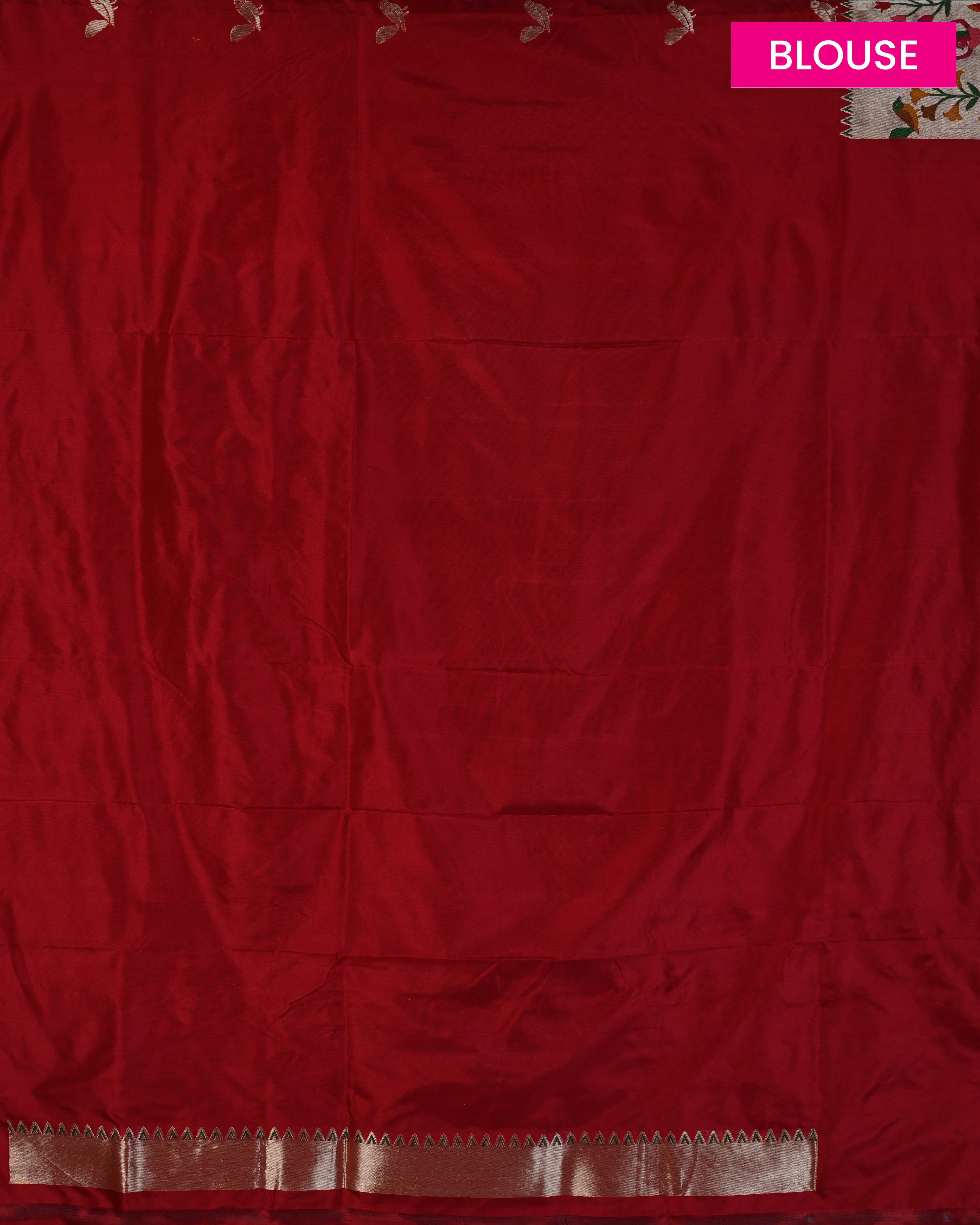 Banarasi Katan Silk Red Paithani Saree