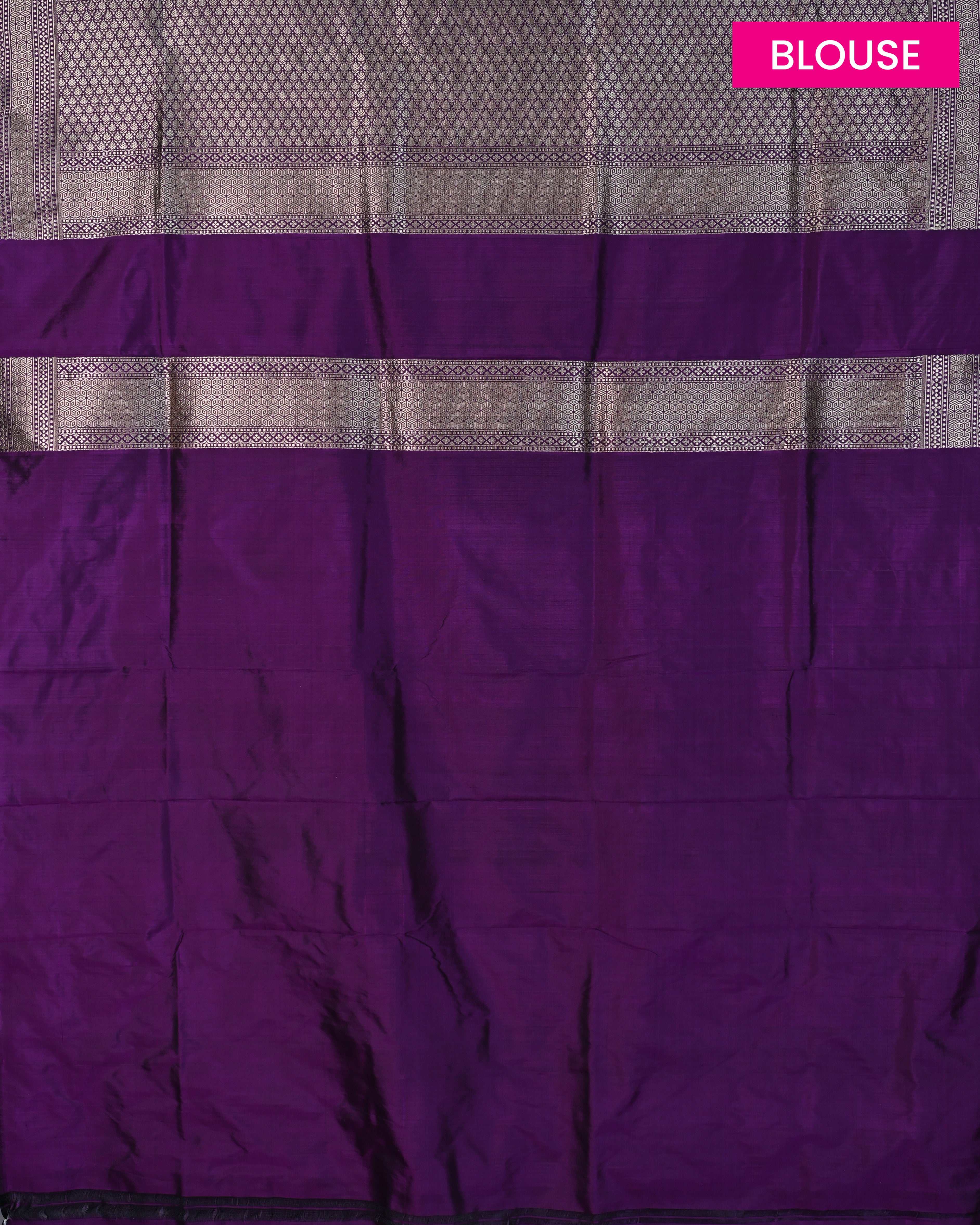 Banarasi Katan Silk Violet Brocade Saree