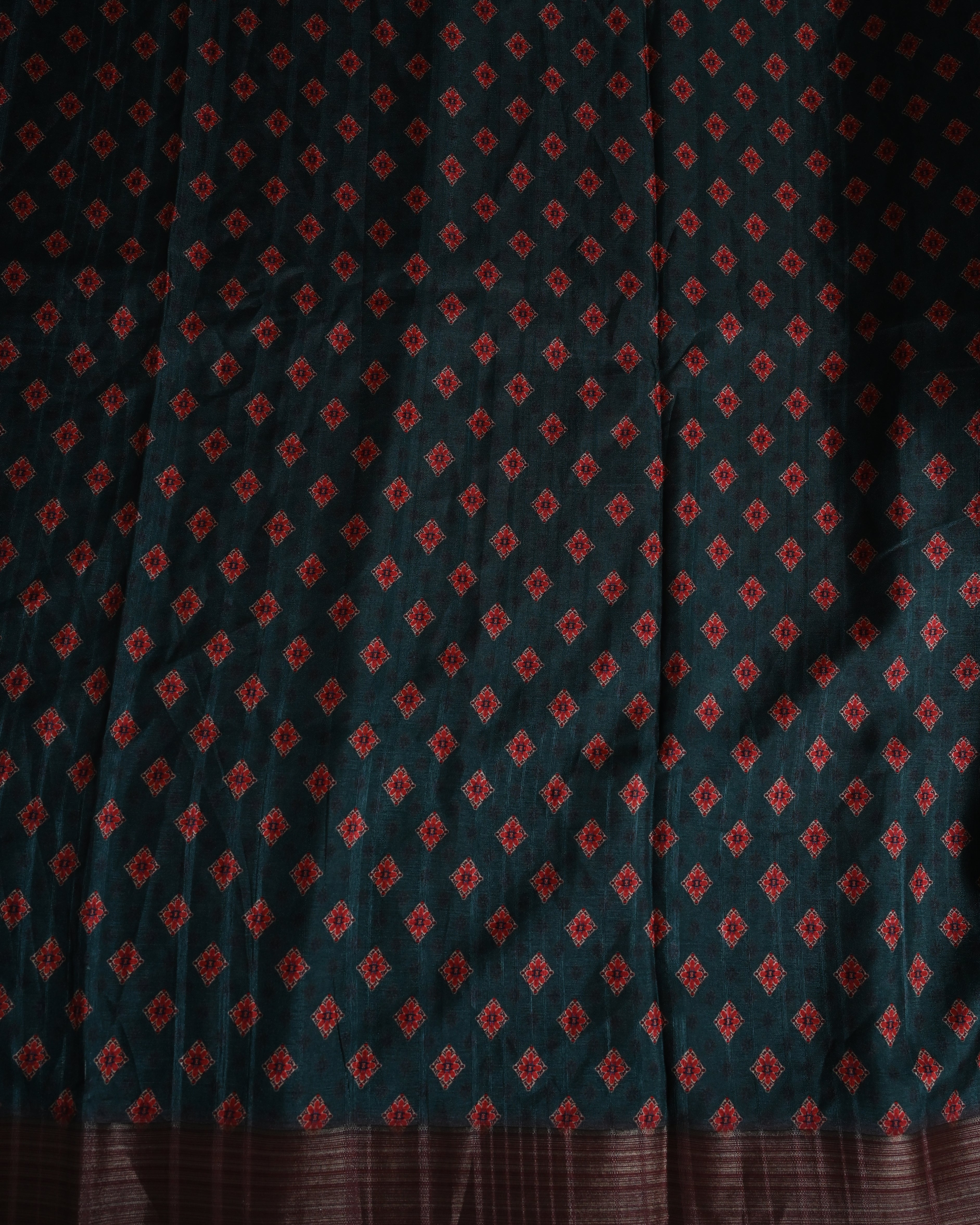 Bhagalpuri Beige Floral Saree