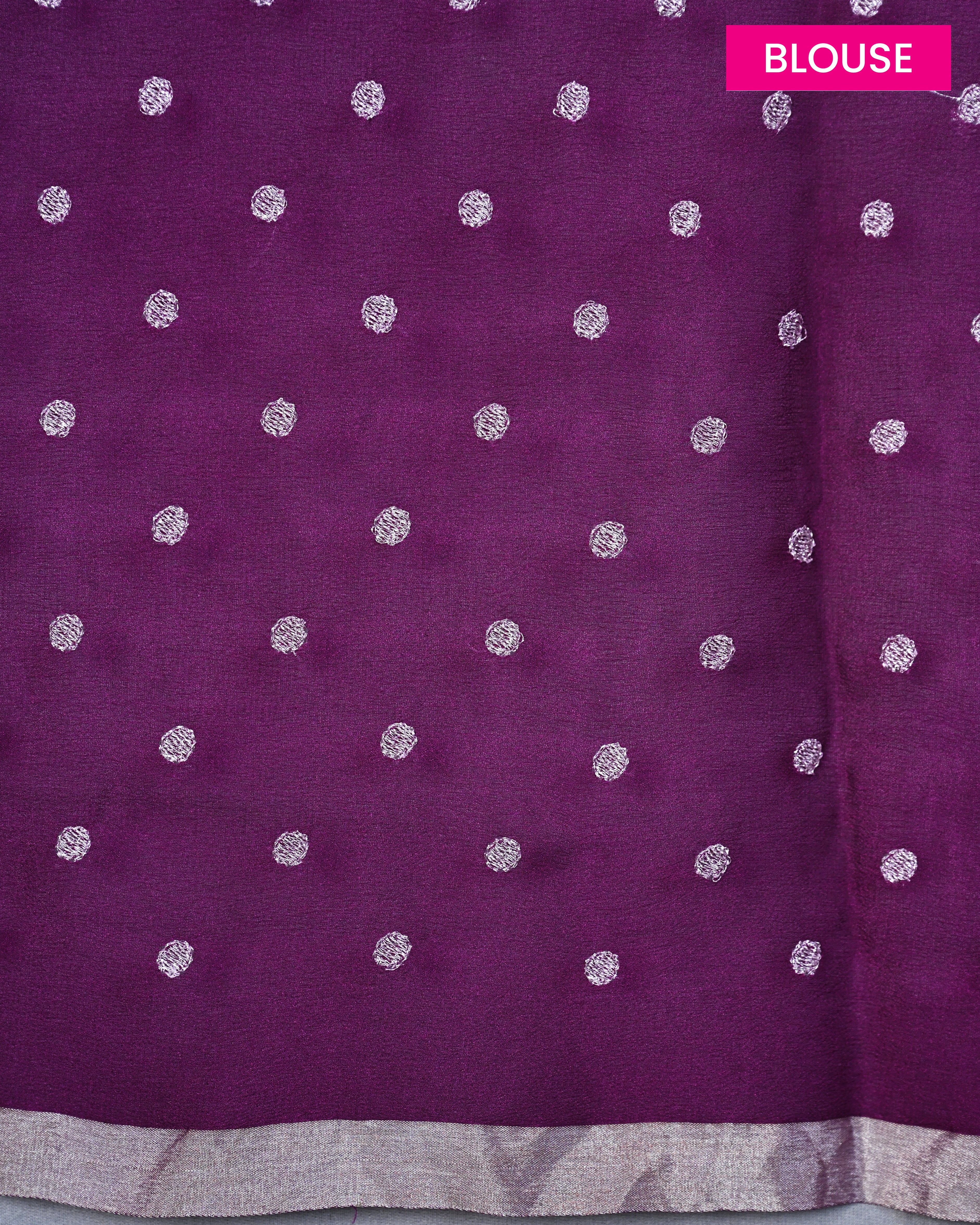 Chiffon Purple Buta Saree