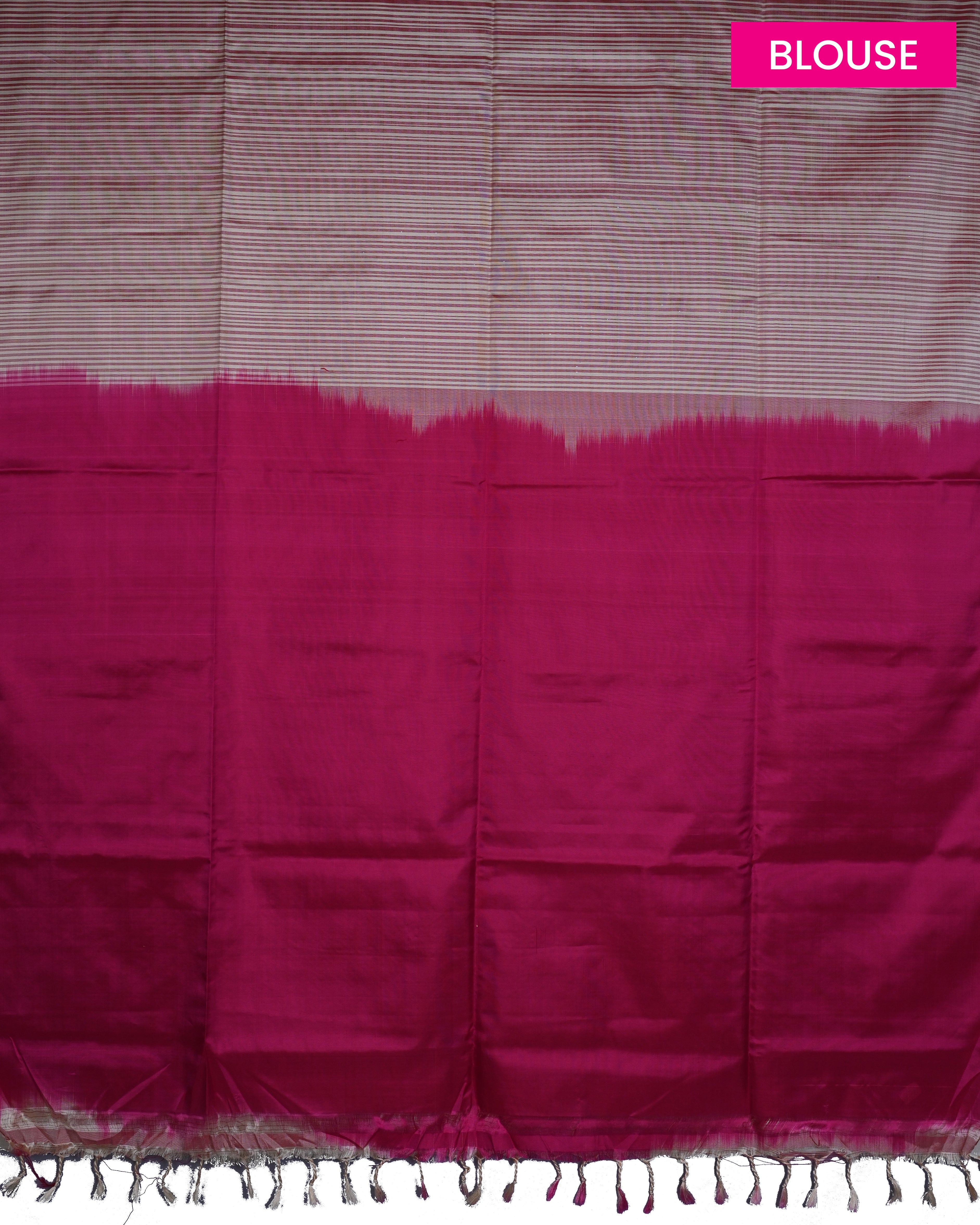 Coimbatore Soft Silk Cream Stripe Saree