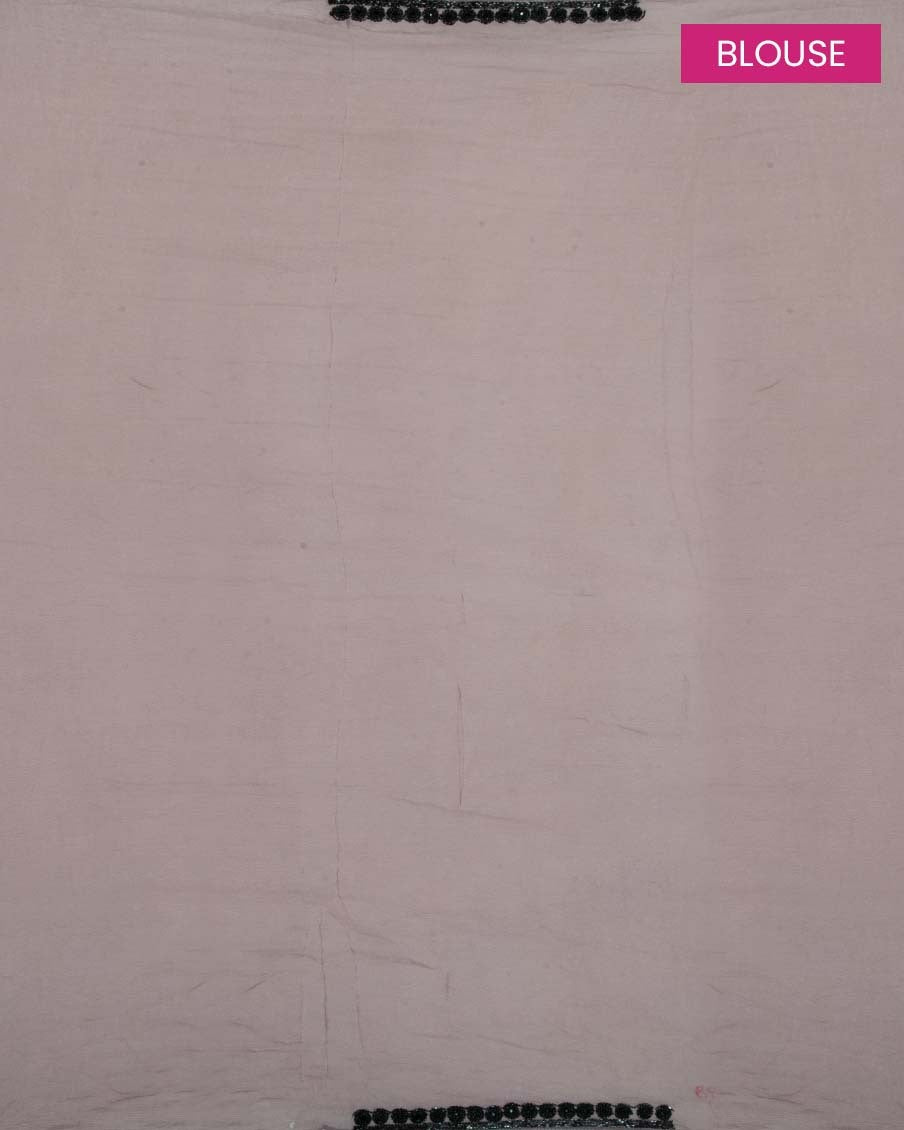 CrepeGeorgetteLightWineandBlackColourEmbroiderySaree_1