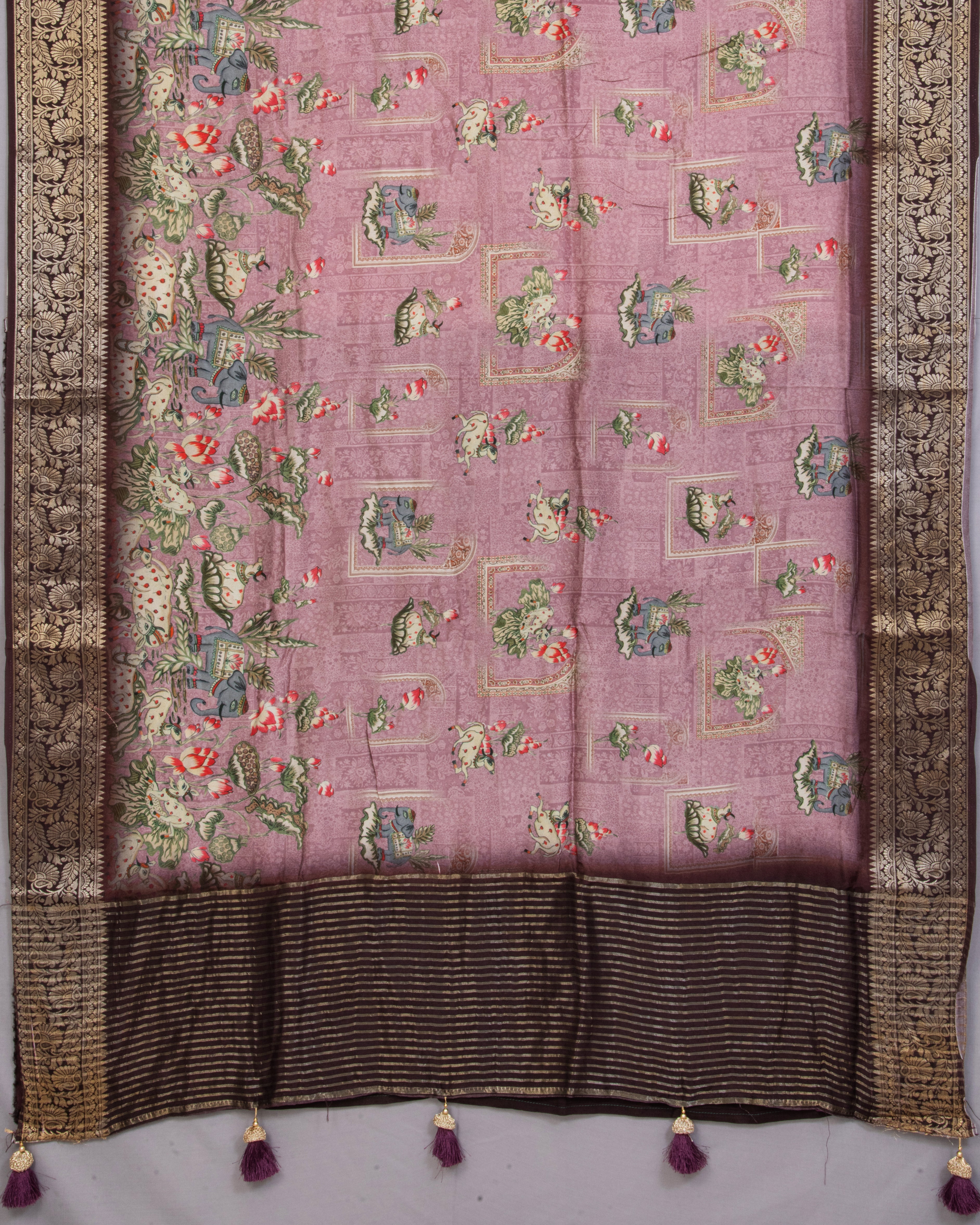 DolaSilkLightPurplePichawiSaree-2