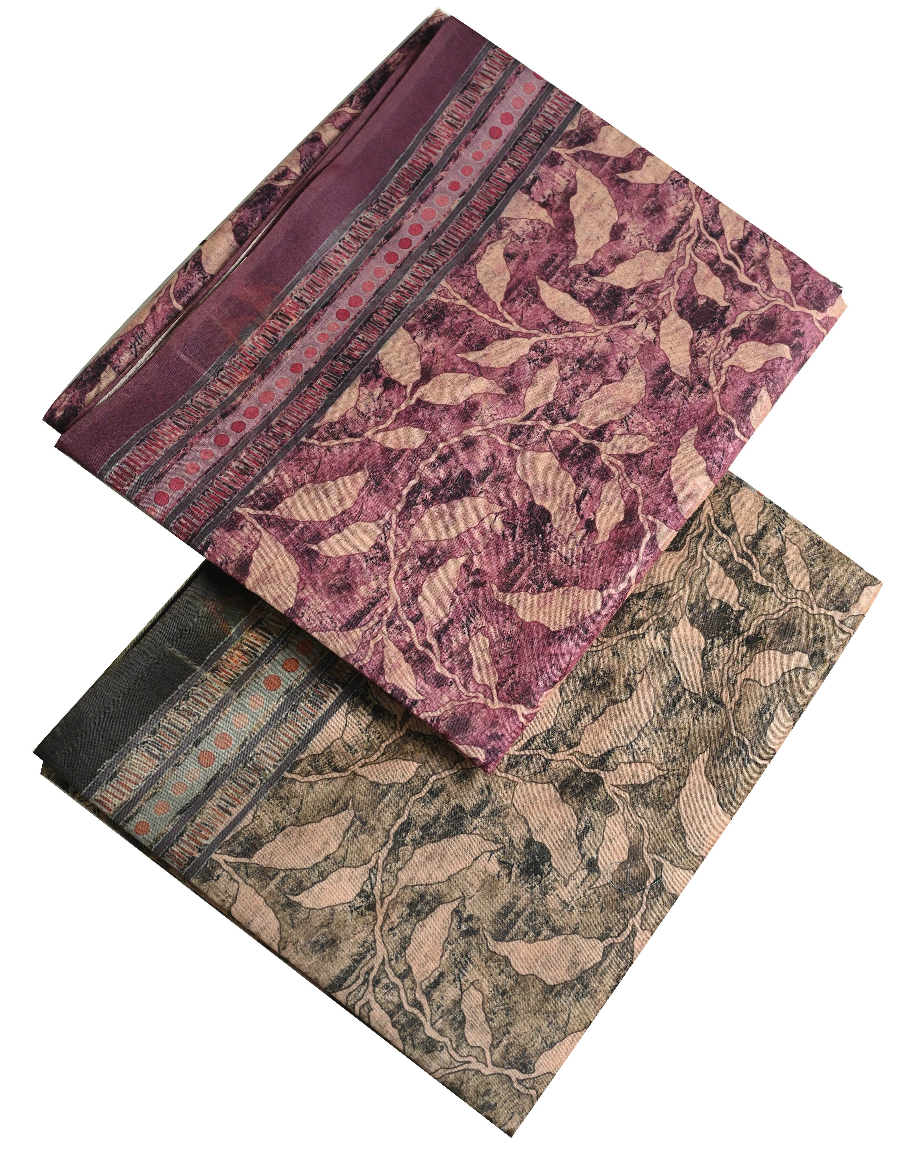 Kosa Digital Leaf Print Saree