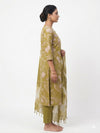 Light Moss Green 3 Piece Kurti Set