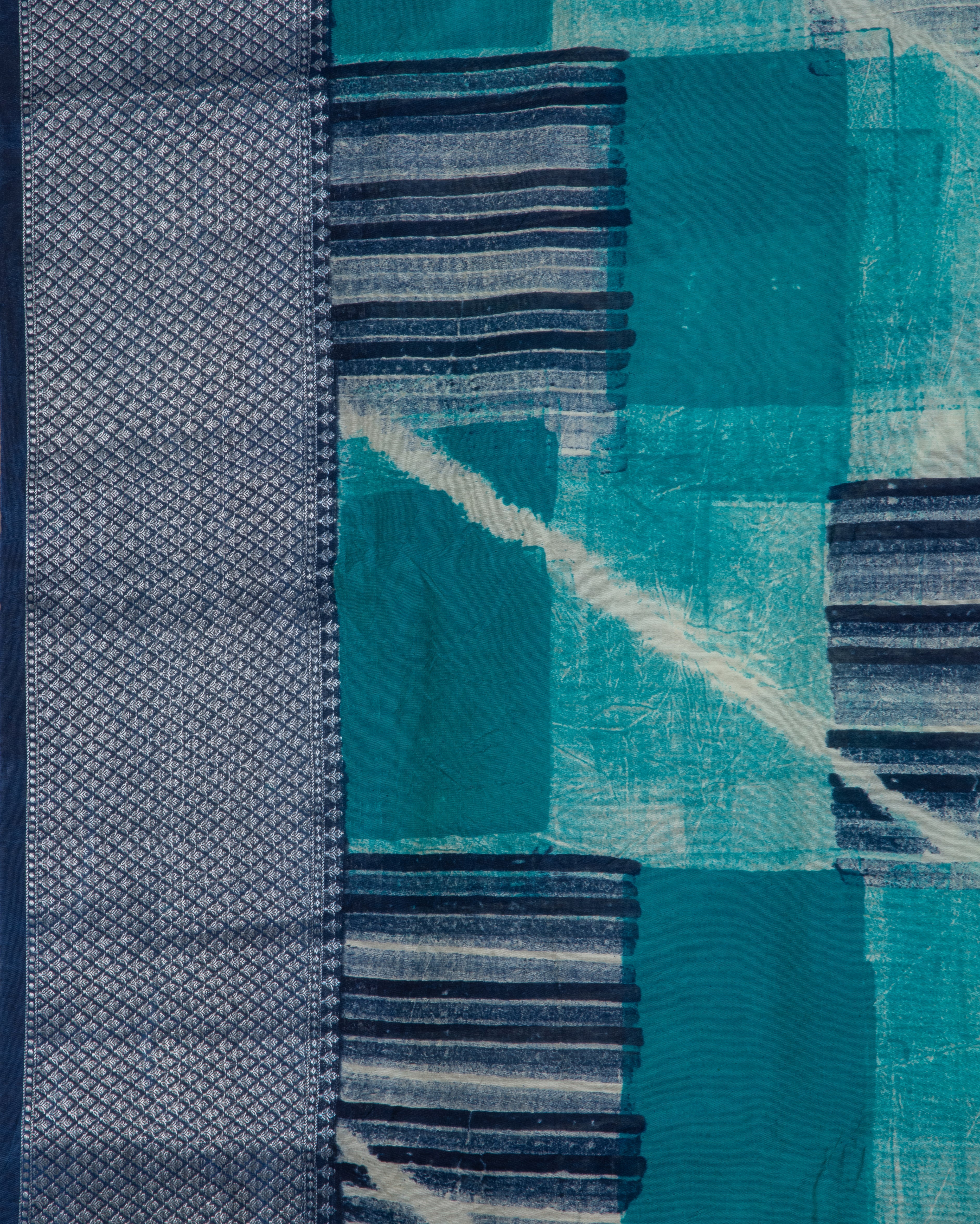 MaheswariSilkSeaGreenGeometricPrintSaree-2