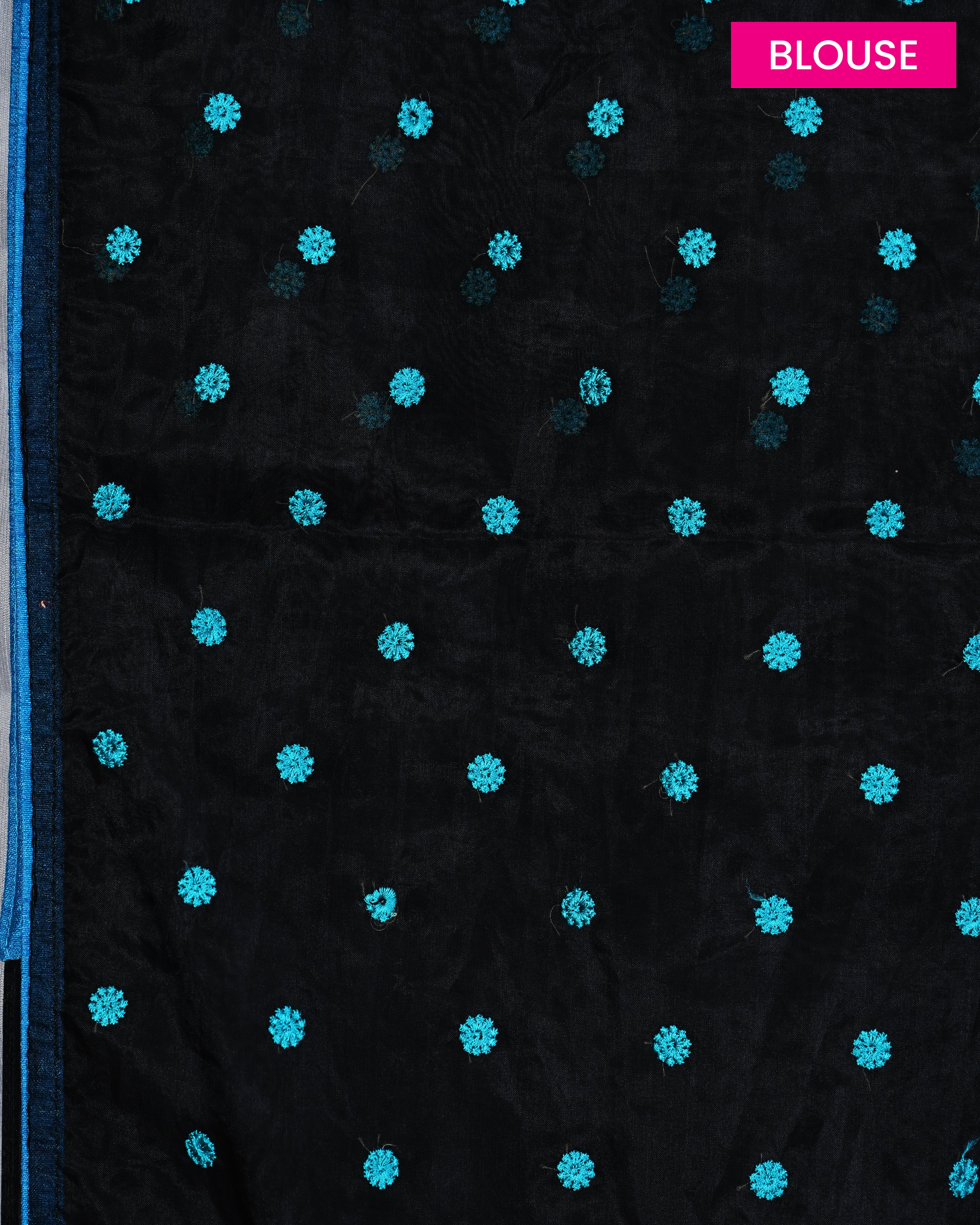 Organza Black Buta Saree