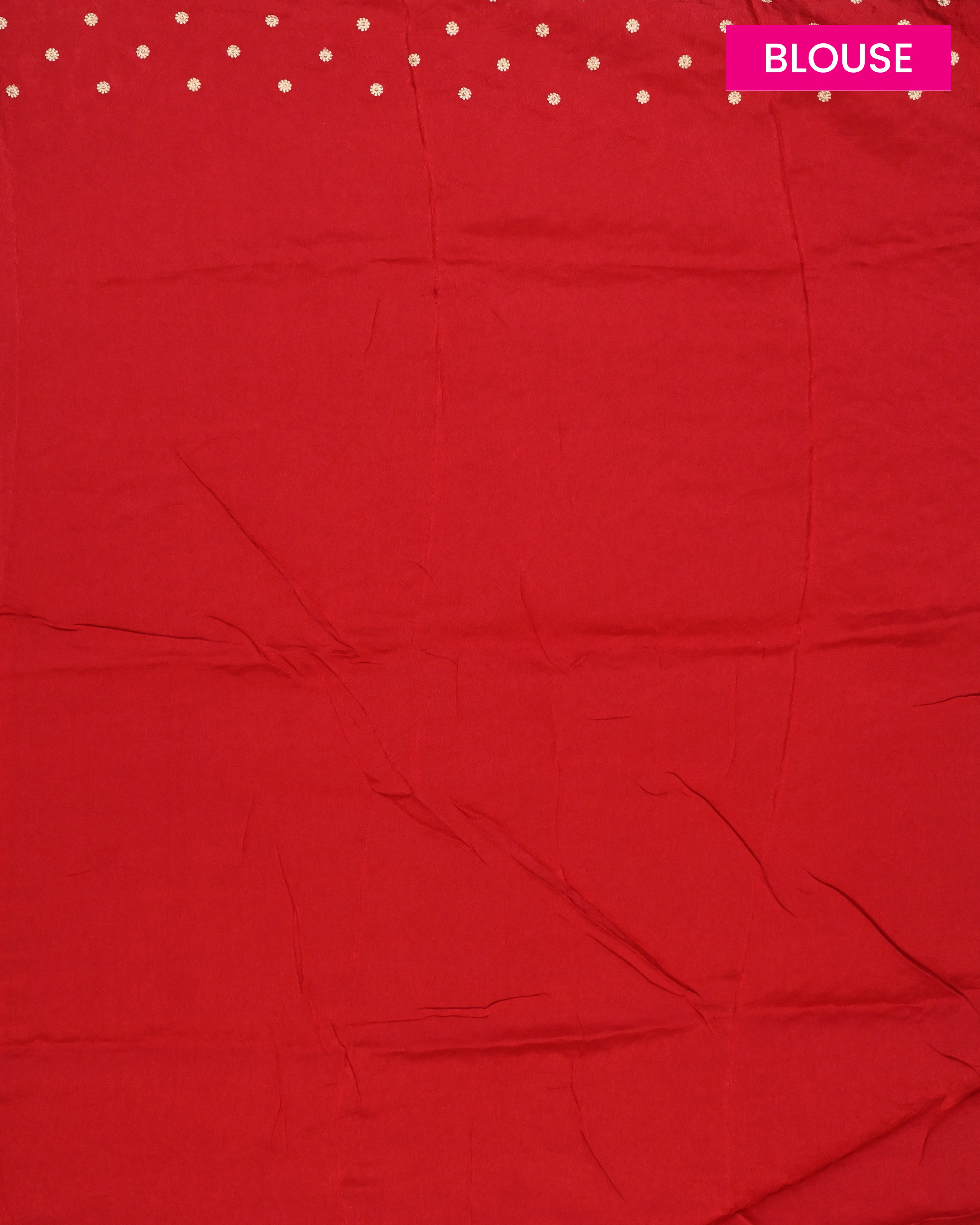 Organza Red Buta Saree