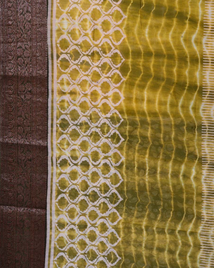 PureChanderiLightArmyGreenSareeCS006_3Large