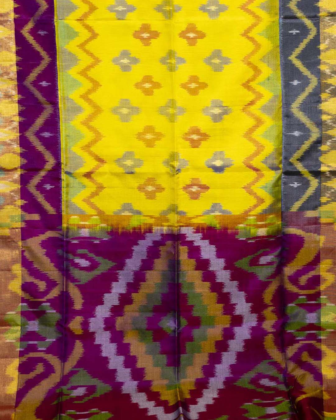 SoftSilkYellowikkatSaree_1