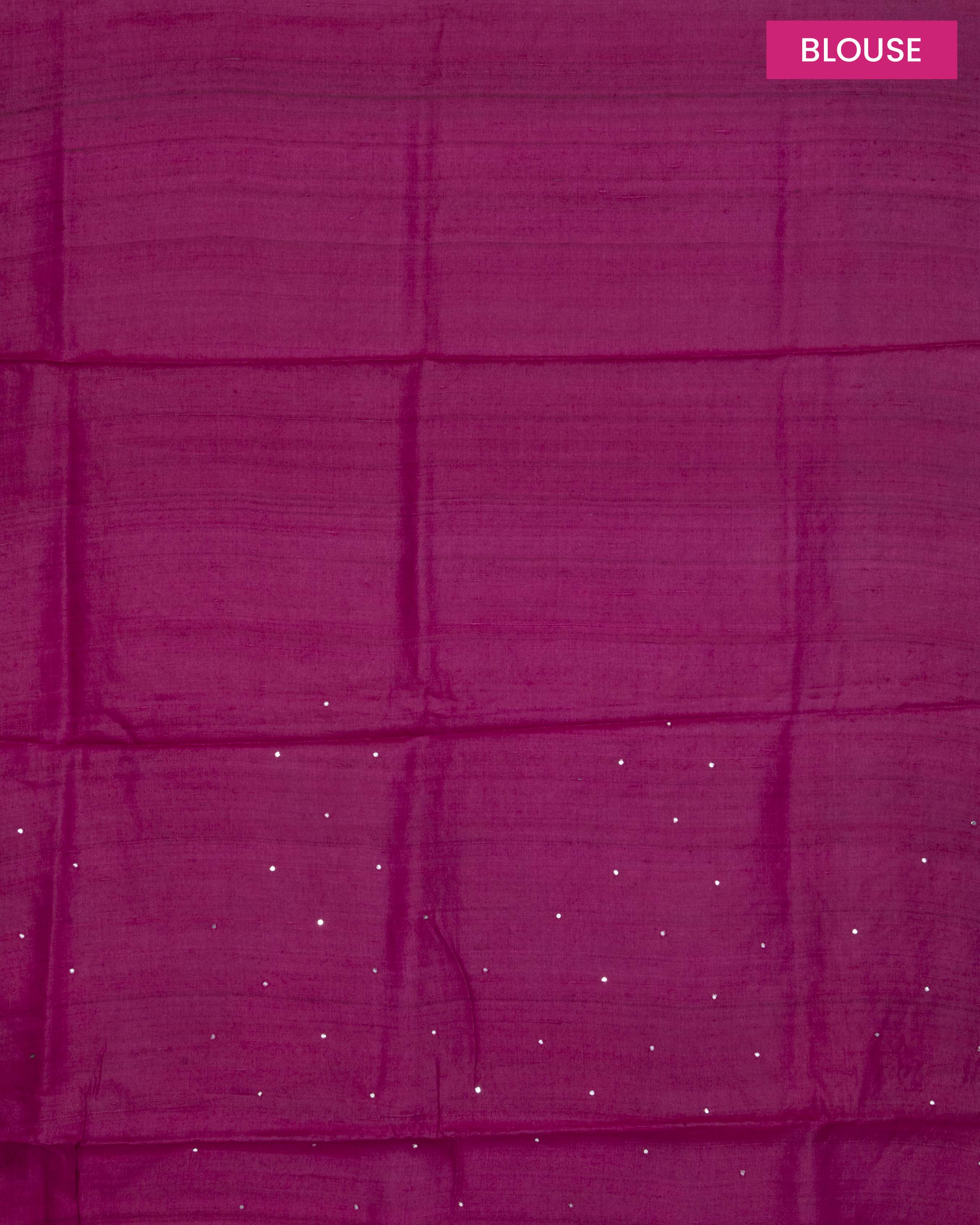 TussarMagentaPannaEmbroiderySaree4