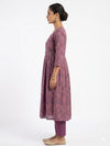 Light Magenta 3 Piece Kurti Set