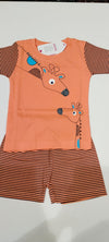 Orange Boys RIB Neck Set