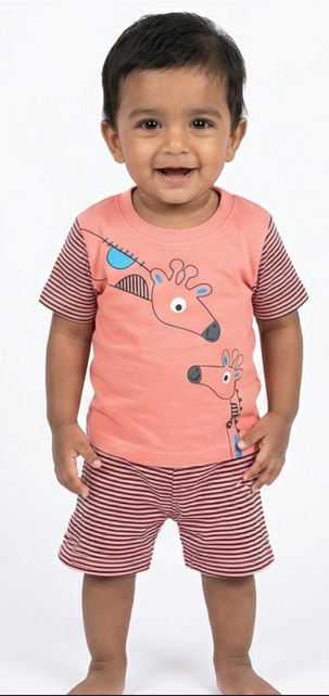 Pink Boys RIB Neck Set