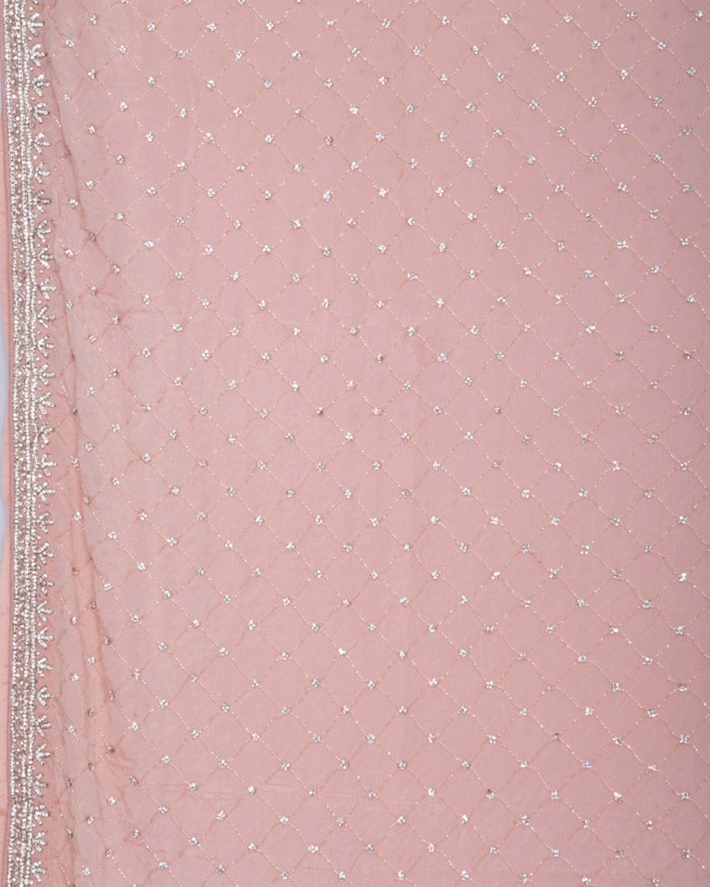 zCrepeGeorgettePastelPeachWhiteStoneEmbroiderysaree2Large